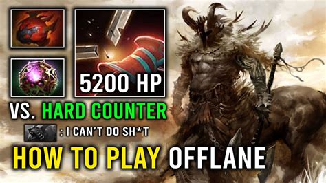 How To Offlane Centaur In 7 33 Against Hard Counter With 5200 HP Max