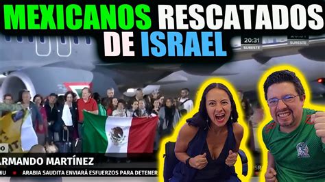 REACCION Primer avión de Sedena con MEXICANOS rescatados de Israel