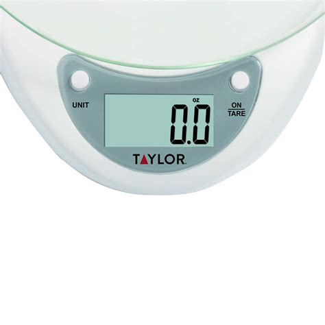 Taylor Precision Products Digital Kitchen Scale With Glass Platform