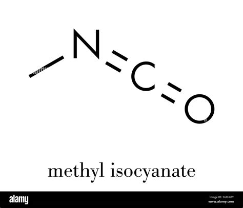 Methyl isocyanate toxic molecule Stock Vector Images - Alamy