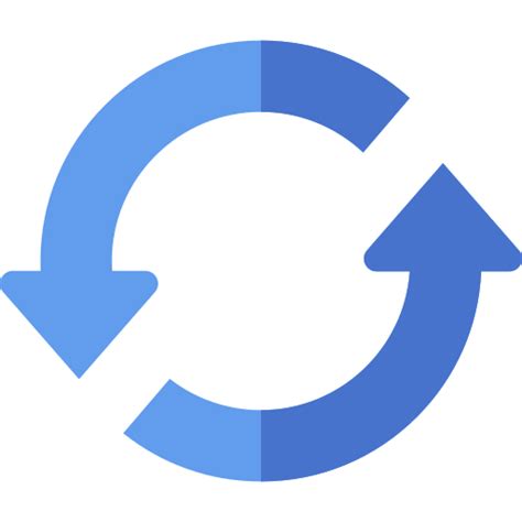 refresh basic straight flat icon