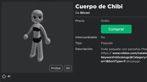 Como Conseguir Cuerpo De Chibi Completamente Gratis En Roblox Youtube