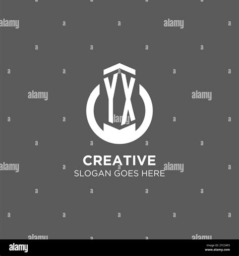 Initial Yx Circle Round Line Logo Abstract Company Logo Design Ideas