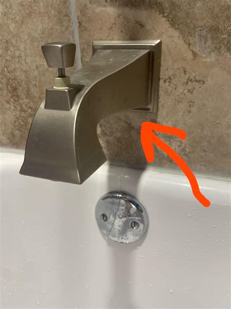 Bathtub spout leaking at wall after remodel : r/Plumbing