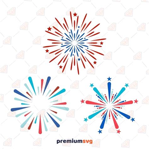 Th Of July Fireworks Svg File Svg Png Dxf Eps Free