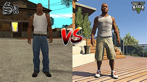 Cj Vs Franklin Quien Es Mejor Gta Vs Gta San Andreas Youtube