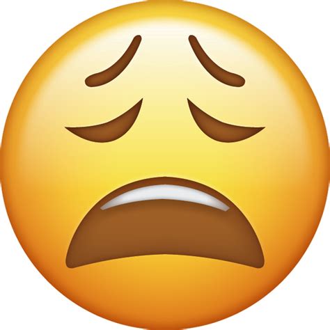 tired emoji   ios emojis emoji island