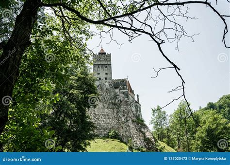 Mysterious Beautiful Bran Castle Vampire Residence Of Dracula In The