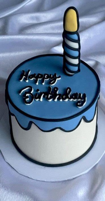 Cute Comic Cake Ideas For Any Occasion Blue White Cake