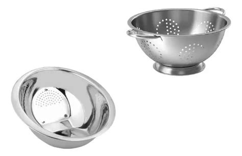 Kit Escorredor De Arroz Escorredor De Macarrão Aço Inox MercadoLivre