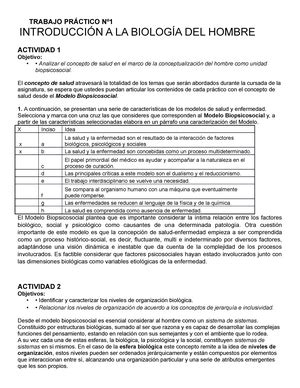 Resumen primer parcial Biología Biología El triple orden de la