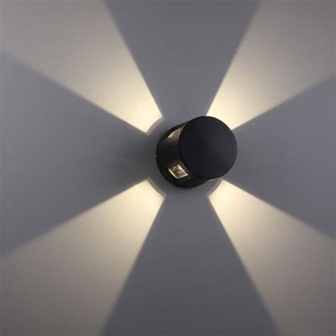 Lwa403 12 Watt Led Round 4 Way Decorative Outdoor Wall Light