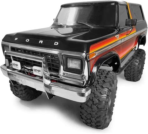 Metal Front Bumper With Led Lights For Trx4 Bronco 110th Rc Crawler Car Accessories