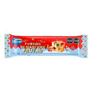 Arcor Turrón de Maní con Frutas 80 g