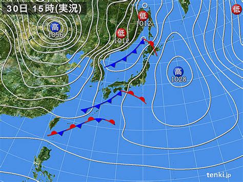 過去の実況天気図2019年12月30日 日本気象協会 Tenkijp