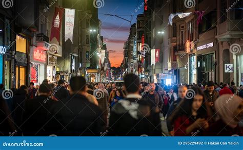 Crowd People Street Walking In Istanbul City Life Istanbul Turkey