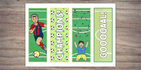 Football Bookmarks Twinkl Party Lehrer Gemacht Twinkl