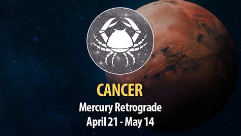 Cancer Mercury Retrograde April May Horoscopeoftoday