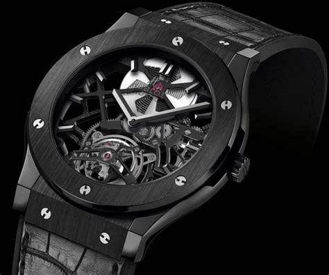 Classic Fusion Skeleton Tourbillon Black Ceramic Hublot