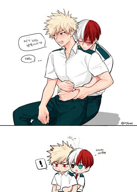 Boku No Hero Academia Todoroki Shouto Katsuki Bakugou Todobaku Mha My Hero Academia