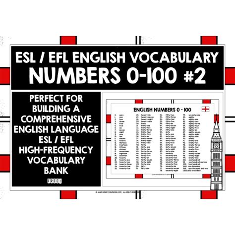 ENGLISH NUMBERS 0 100 LIST FREEBIE 2