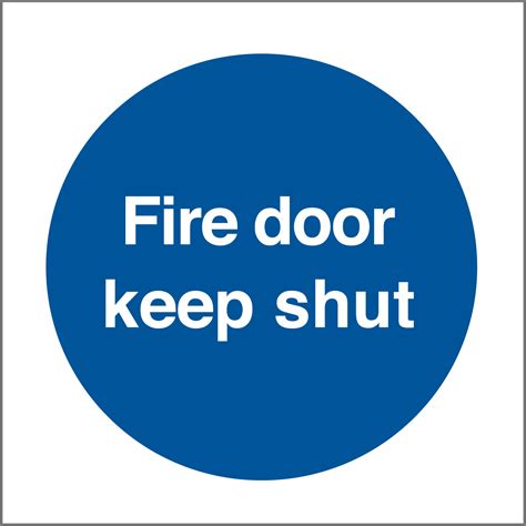 Fire Door Keep Shut Sticker | Catersigns