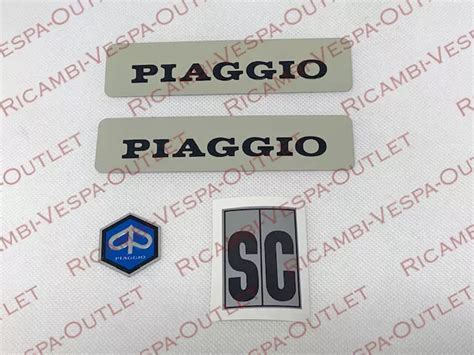 KIT COMPLETO ADESIVI Piaggio Ciao Sc Serbatoio Parafango Stemma Negozio