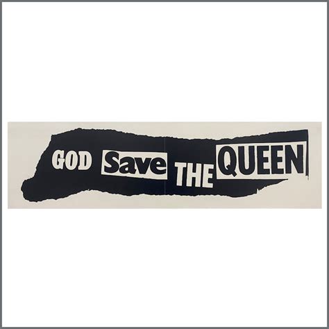 B The Sex Pistols God Save The Queen Promotional Poster John Peel Collection UK