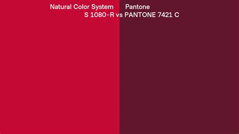 Natural Color System S R Vs Pantone C Side By Side Comparison