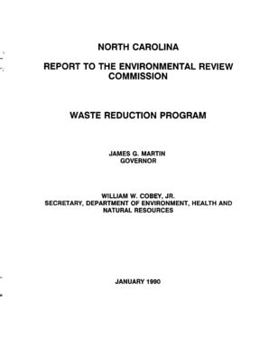 Fillable Online P Pays N C Report To The Environmental Review