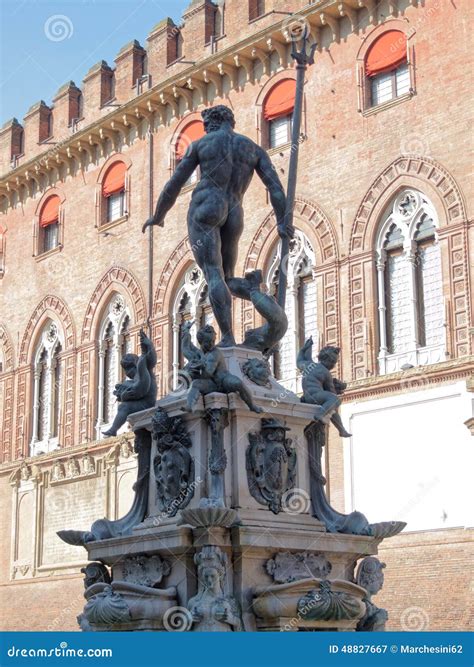 Fountain Of Neptune Bologna Italy Stock Image Image Of Neptune