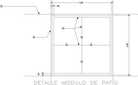 Patio Module Detail Autocad Drawing Cad File Dwg File Cadbull