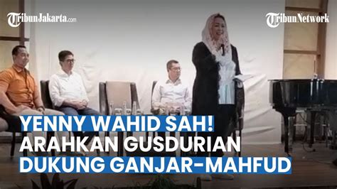 Sah Dukung Ganjar Mahfud Yenny Wahid Serukan Dukungan Ke Ganjar Mahfud