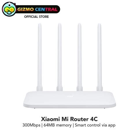 Xiaomi Mi Router 4c 300mbps 64mb Memory Smart Control Via App 4