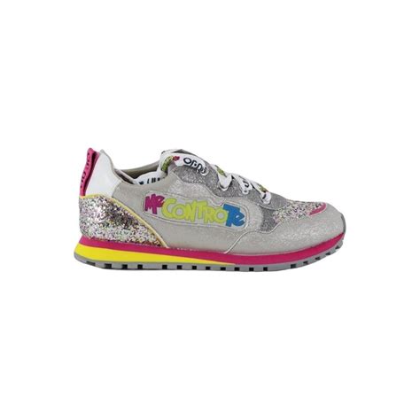 Liu Jo Me Contro Te Sneakers Bambina Glitter Argento Stileo It