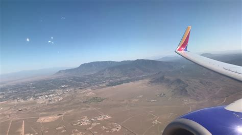 Southwest Flight 1658 Boeing 737 700 Landing Into Albuquerque