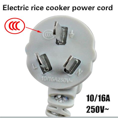 Three Hole Ceramic Plug Power Cord Rice Cooker Ket Grandado