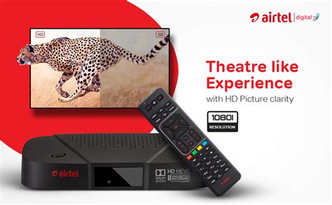 Airtel Dth Hd Set Top Box Month Entertainment Pack I Free Standard