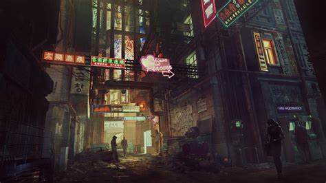 Urban China Cyberpunk 1920 × 1080 Rwallpapers