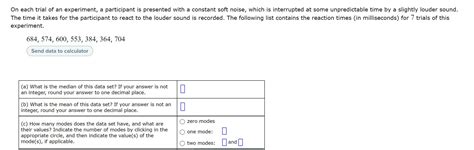 On Each Trial Of An Experiment A Participant Is Presented With A