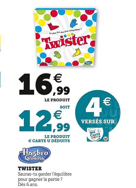 Promo Twister Hasbro Gaming Chez Hyper U Icatalogue Fr