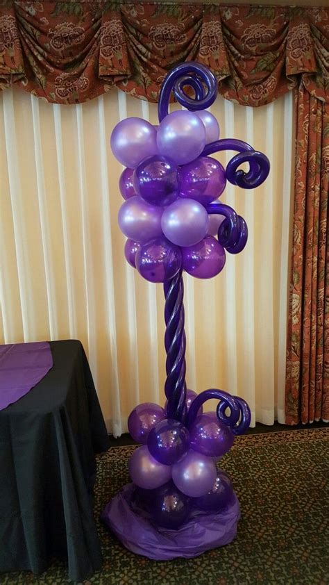 All Purple Balloon Columns By Extra Pop By Yolanda Purple Balloons