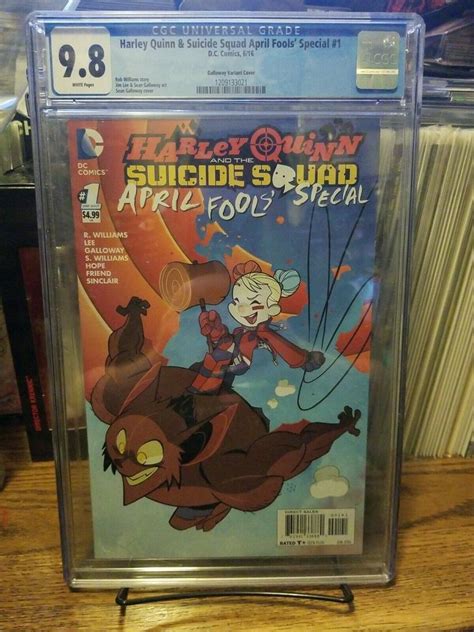 Harley Quinn And The Suicide Squad April Fool S Special Galloway Variant Cgc 9 8 2027477463