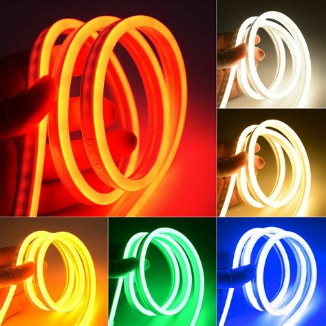 3 28ft 12v Neon Led Strip Light Waterproof Flexible Neon Light For Indoors Outdoors Decor