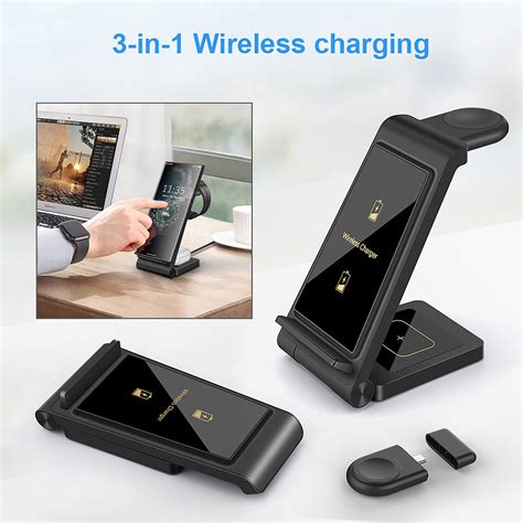 3in1 Wireless Charger Dock Stand For Samsung Galaxy S23 S22 Note 20 Watch 5 Pro Ebay