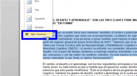 Como Crear Columnas En Word