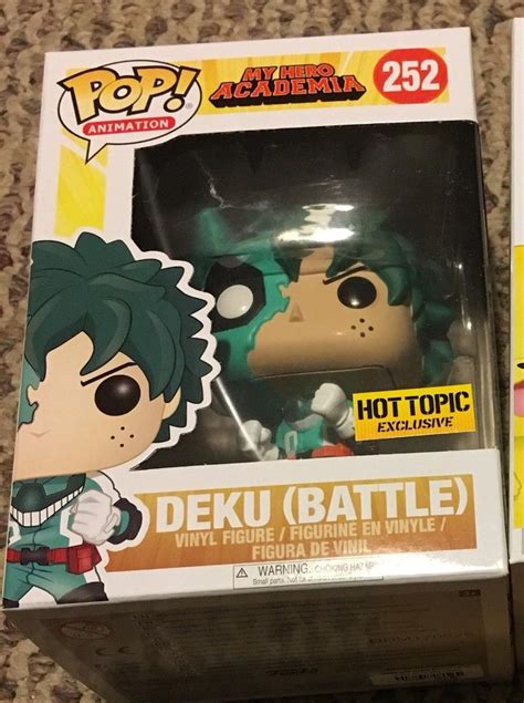 Deku Battle My Hero Academia Funko Pop Hot Topic Exclusive Mint Box