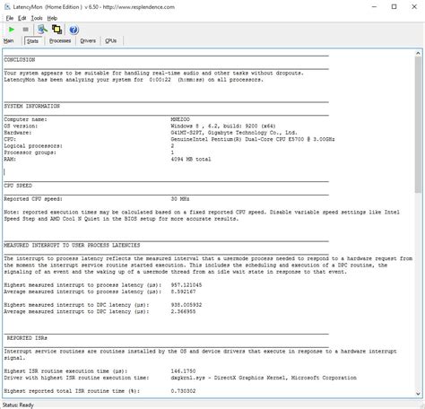 LatencyMon latest version - Get best Windows software
