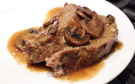 Meatloaf with Mushroom Gravy - My Savory Kitchen