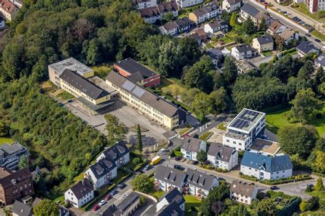 Luftbild Ennepetal Schulgebäude der Sekundarschule Ennepetal am